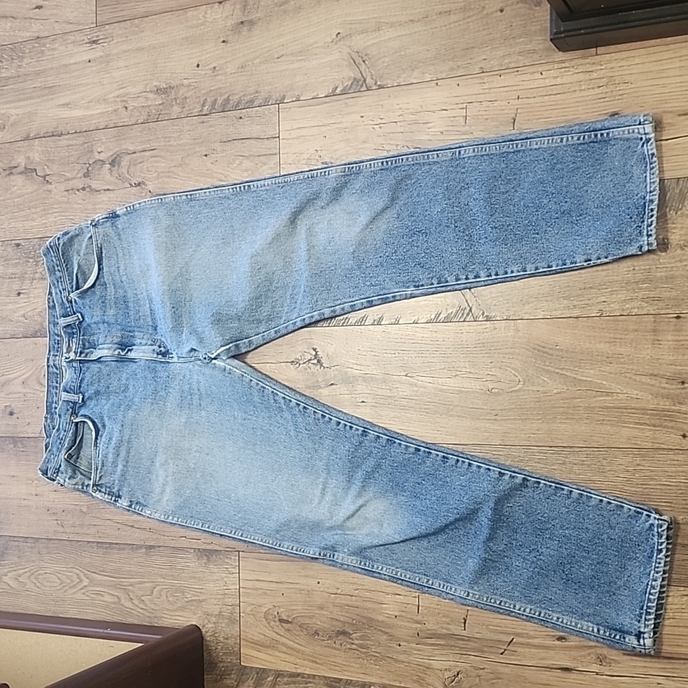 Vintage Wrangler Distressed Denim Jeans Made In USA 38 X 34 Style 96501DK